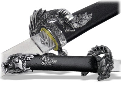 Катана, длинный японский меч "Черный Дракон"