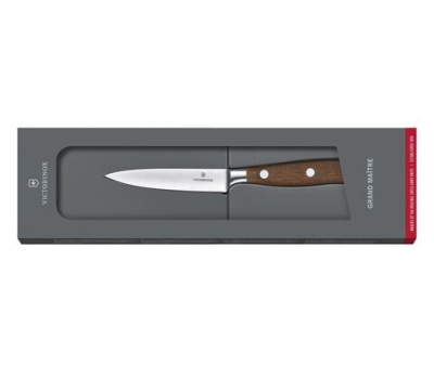 Нож Victorinox столовый, лезвие 10 см прямое, дерево (подарочная упаковка)