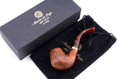 Трубка Mastro de Paja Pettinata Classica с цветным кольцом Трубка Mastro de Paja Pettinata Classica с цветным кольцом