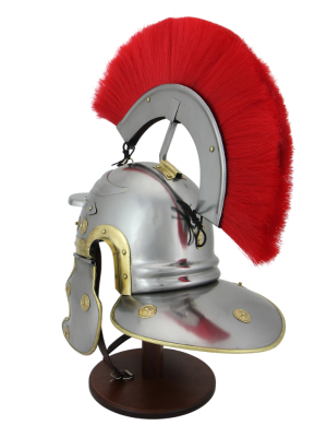 Шлем центуриона с красным плюмажем Шлем центуриона с красным плюмажем