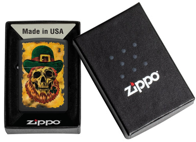 Зажигалка ZIPPO Lucky Map с покрытием Black Matte, латунь/сталь, черная, 38x13x57 мм (без бензина) Зажигалка ZIPPO Lucky Map с покрытием Black Matte, латунь/сталь, черная, 38x13x57 мм (без бензина)