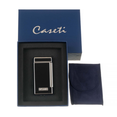 Зажигалка Caseti сигарная, турбо (двойное пламя), черная