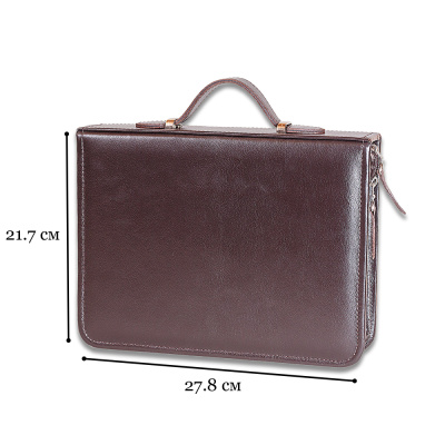 Набор дорожный в сумке из натуральной кожи (2 персоны), арт.204КК2 Набор дорожный в сумке из натуральной кожи (2 персоны), арт.204КК2