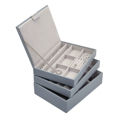 Шкатулка LC Designs для хранения украшений арт.73773, серо-голубая Шкатулка LC Designs для хранения украшений арт.73773, серо-голубая