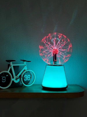 Плазменный шар Тесла Amperia Glow 15 см RGB / Audio