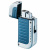 Зажигалка Colibri Profusion Sandblast Blue & Satin Silver
