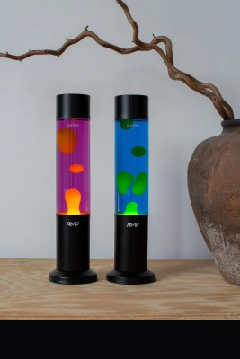 Лава лампа Amperia Tube Желтая/Синяя (39 см) Black