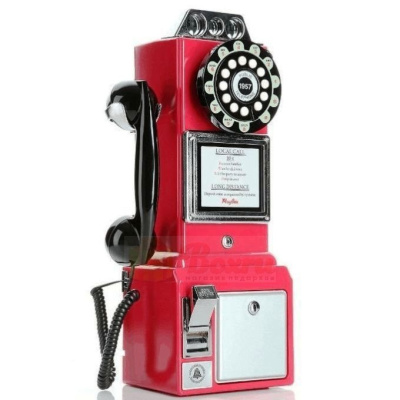 Ретро-телефон Playbox PUBLIC PHONE, PBT-11, красный