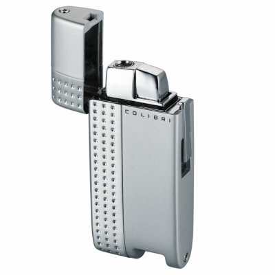 Зажигалка Colibri Turbo Silver Lacquer & Satin Silver