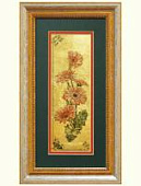 Картина на сусальном золоте «Гербера»