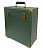 Кейс для виниловых пластинок GPO CASE GREEN/BLACK, зелено-черный