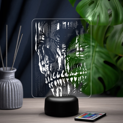 3D ночник Череп №2