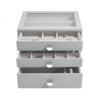 Шкатулка сет LC Designs для хранения украшений арт.75888, светло-серый