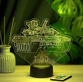 3D ночник Танк Т-90