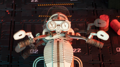 Механический деревянный конструктор Robotime - Круизный мотоцикл (Cruiser Motorcycle)
