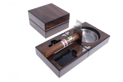 Пепельница сигарная Lubinski с набором, орех, EF2691
