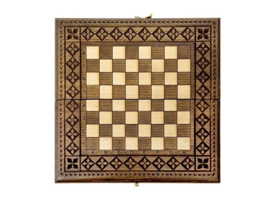 Шахматы + нарды резные "Роял 1" 30, Ustyan Шахматы + нарды резные "Роял 1" 30, Ustyan