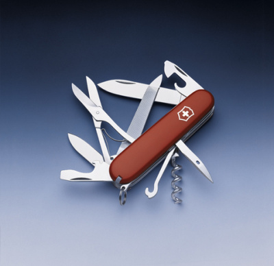 Нож Victorinox Mountaineer, 91 мм, 18 функций, красный