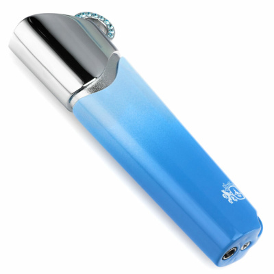 Зажигалка Colibri Cosmopolitain Grad. Blue Lacq./ Blue Crystals