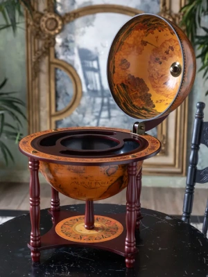 JG33006R Глобус-бар настольный/напольный, d=33 см