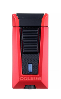Зажигалка сигарная Colibri Stealth (тройное пламя), красный металлик