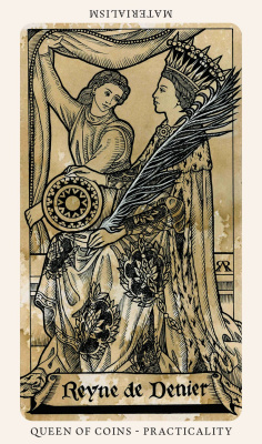 Карты Таро "The Medieval Feathers Tarot" Blue Angel / Средневековое таро "Перья"