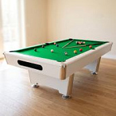 Бильярдный стол для пула Dynamic Billard "Triumph Plus" 7 футов (матово-белый) в комплекте, аксессуары и сукно