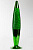 Лава-лампа 41см Зелёная/Звездочки (Глиттер) Хром