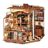 Румбокс интерьерный конструктор Шоколад Генри Robotime Henry's Chocolate