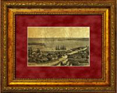Картина на сусальном золоте «Севастополь, бухта»