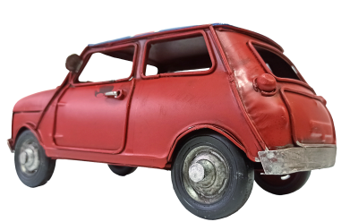 Сувенирная модель ретро-автомобиля Мини Купер 60-е годы 20 века, красный