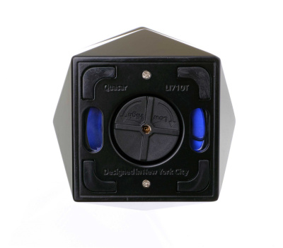 Зажигалка настольная Colibri Quasar, тройное турбопламя, Черный лак