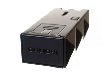 Зажигалка сигарная Colibri Quasar, двойное турбопламя, черный лак LI750T1