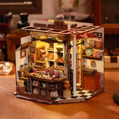 Румбокс интерьерный конструктор Шоколад Генри Robotime Henry's Chocolate