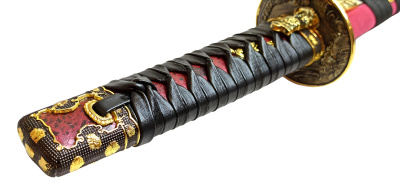 Вакидзаси, короткий японский меч "Токугава" с когаи и козукой