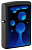 Зажигалка ZIPPO Lava Lamp с покрытием Black Light, латунь/сталь, черная,матовая 38x13x57 мм