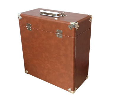 Кейс для виниловых пластинок BOX, коричневый, BOX-Br