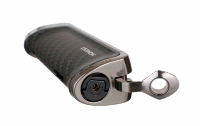 Зажигалка сигарная Honest, тройное пламя, с пробойником, карбон