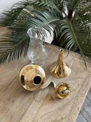 Лампа масляная со стеклянной колбой 31 см