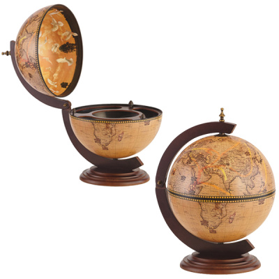Глобус-бар настольный, сфера 33 см (современная карта мира на английском языке) (арт.RG-33002N)