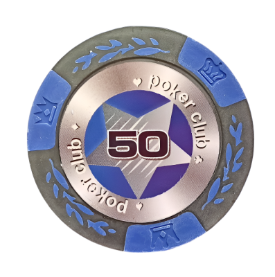 Фишки для игры в покер Black Stars номиналом 50 (25шт)