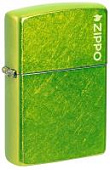 Зажигалка ZIPPO Logo с покрытием Lurid™, латунь/сталь, зеленая, глянцевая, 38x13x57 мм (без бензина) Зажигалка ZIPPO Logo с покрытием Lurid™, латунь/сталь, зеленая, глянцевая, 38x13x57 мм (без бензина)