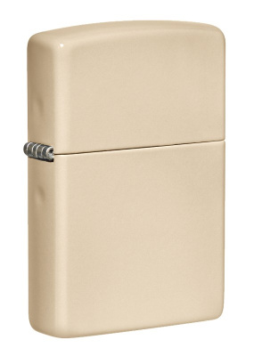 Зажигалка ZIPPO Classic 49453 с покрытием Flat Sand, латунь/сталь, бежевая, глянцевая, 38x13x57 мм