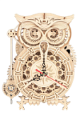 Конструктор-часы (настольные кварцевые) Robotime - Сова (Owl Clock)