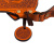 Чехол для шампуров из натуральной кожи «Мастер шашлыка», оранжевый
