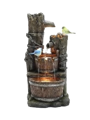 Фонтан декоративный с подсветкой Соседки