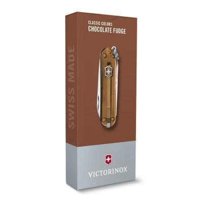 Нож-брелок VICTORINOX Classic SD Colors "Chocolate Fudge", 58 мм, 7 функций, карамельный Нож-брелок VICTORINOX Classic SD Colors "Chocolate Fudge", 58 мм, 7 функций, карамельный