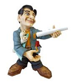 Статуэтка Инженер, Италия, арт.AG100139/18 Статуэтка Инженер, Италия, арт.AG100139/18