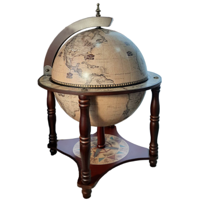 336N Глобус-бар Jufeng настольный D=33 см (современная карта мира на английском языке)