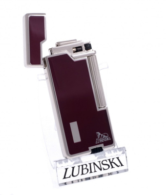 Зажигалка Lubinski Амальфи, кремневая, бордо, WD259-3